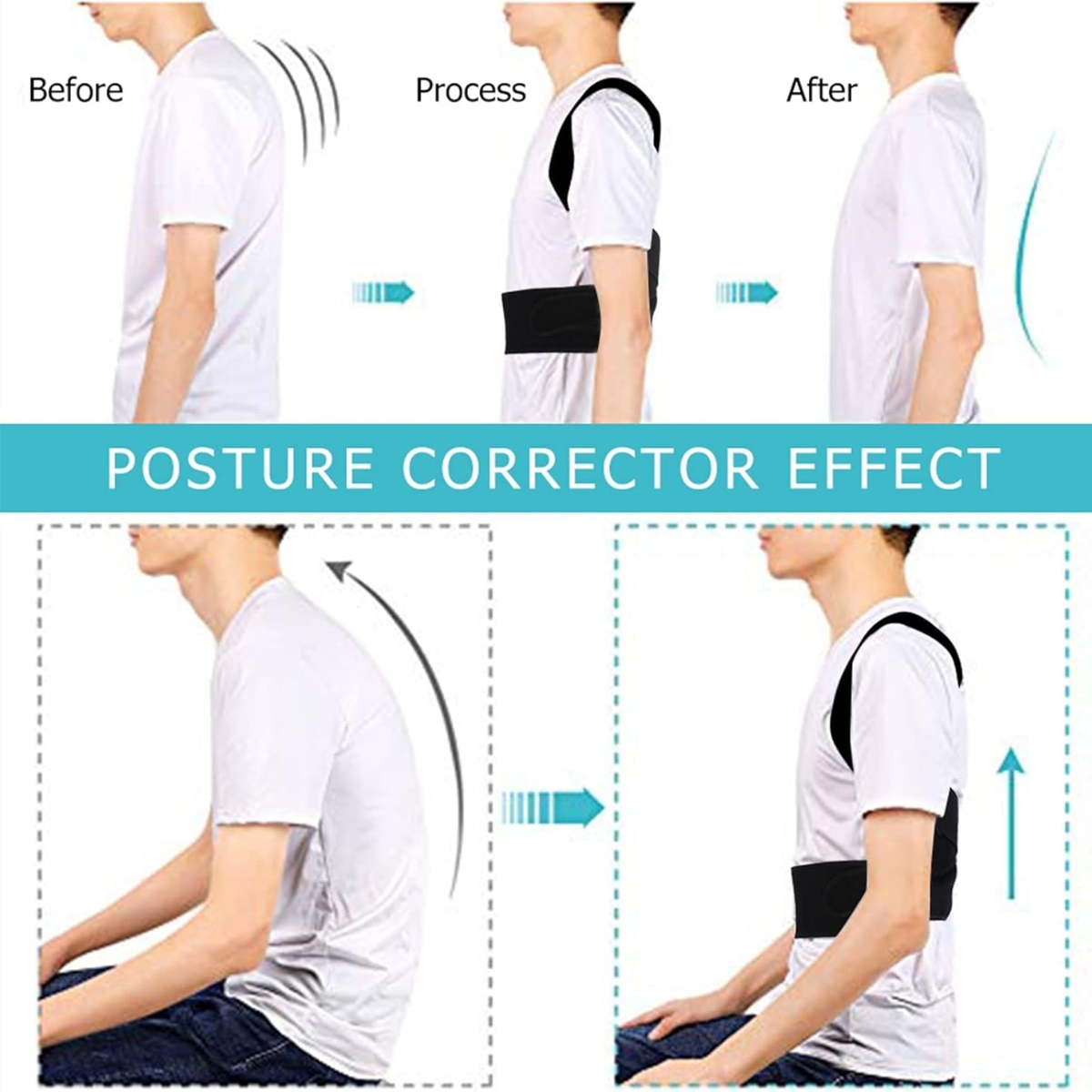 Corrector de postura ajustable pd-38